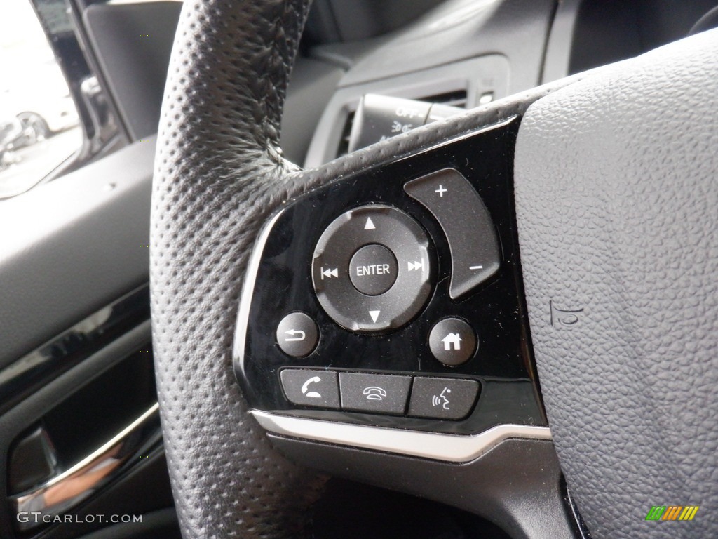 2020 Honda Passport Elite AWD Black Steering Wheel Photo #146253310