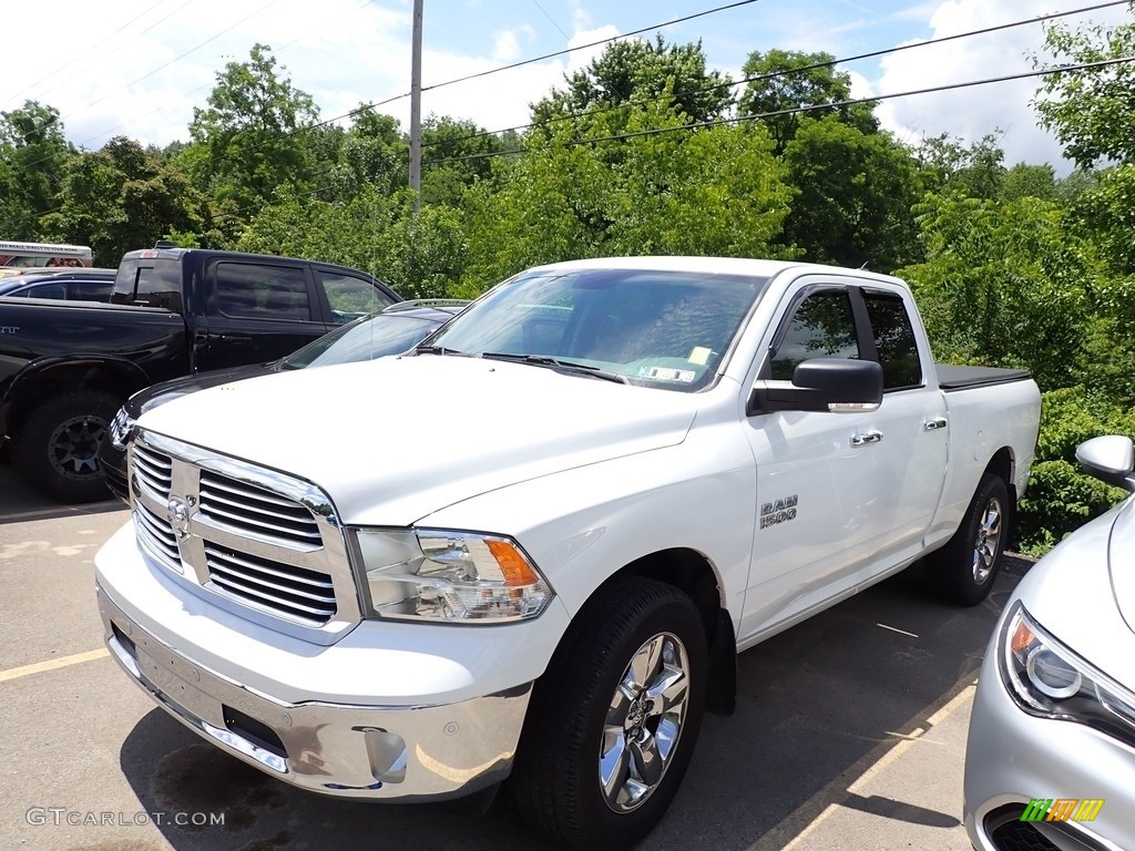 2018 1500 Big Horn Quad Cab 4x4 - Bright White / Black/Diesel Gray photo #1