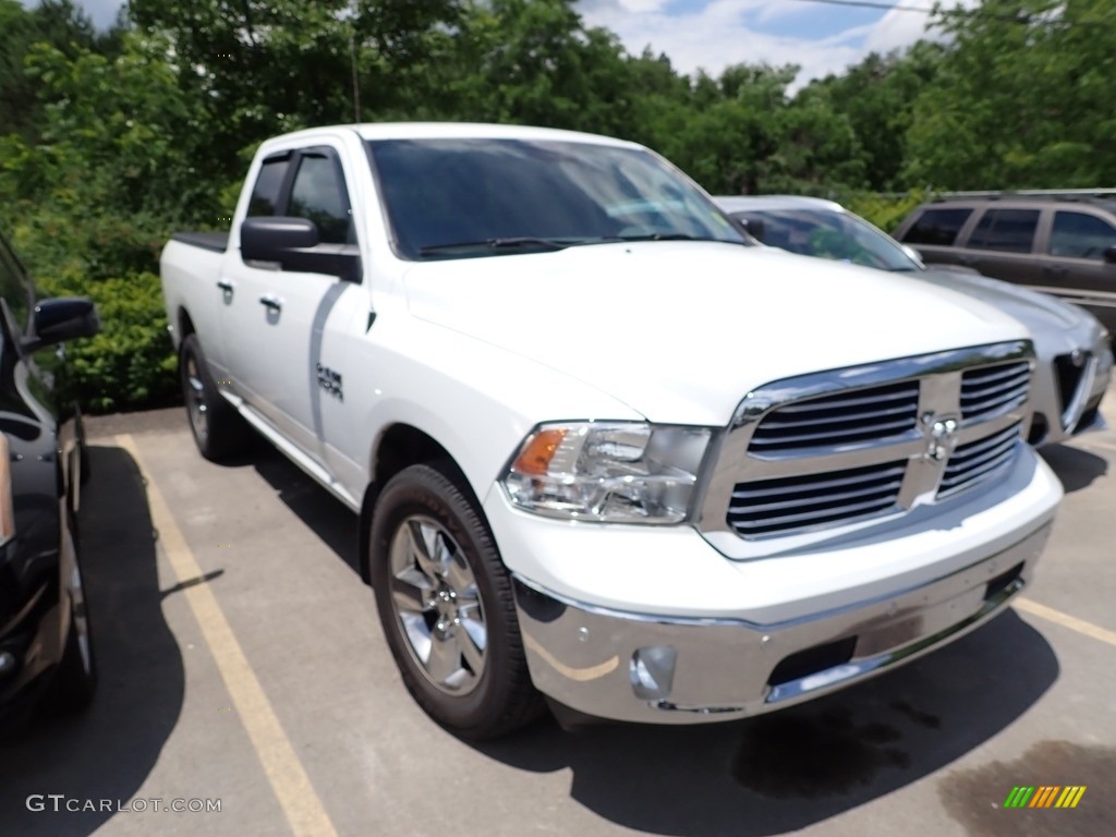 2018 1500 Big Horn Quad Cab 4x4 - Bright White / Black/Diesel Gray photo #3