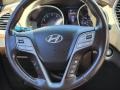 Beige 2013 Hyundai Santa Fe Sport AWD Steering Wheel