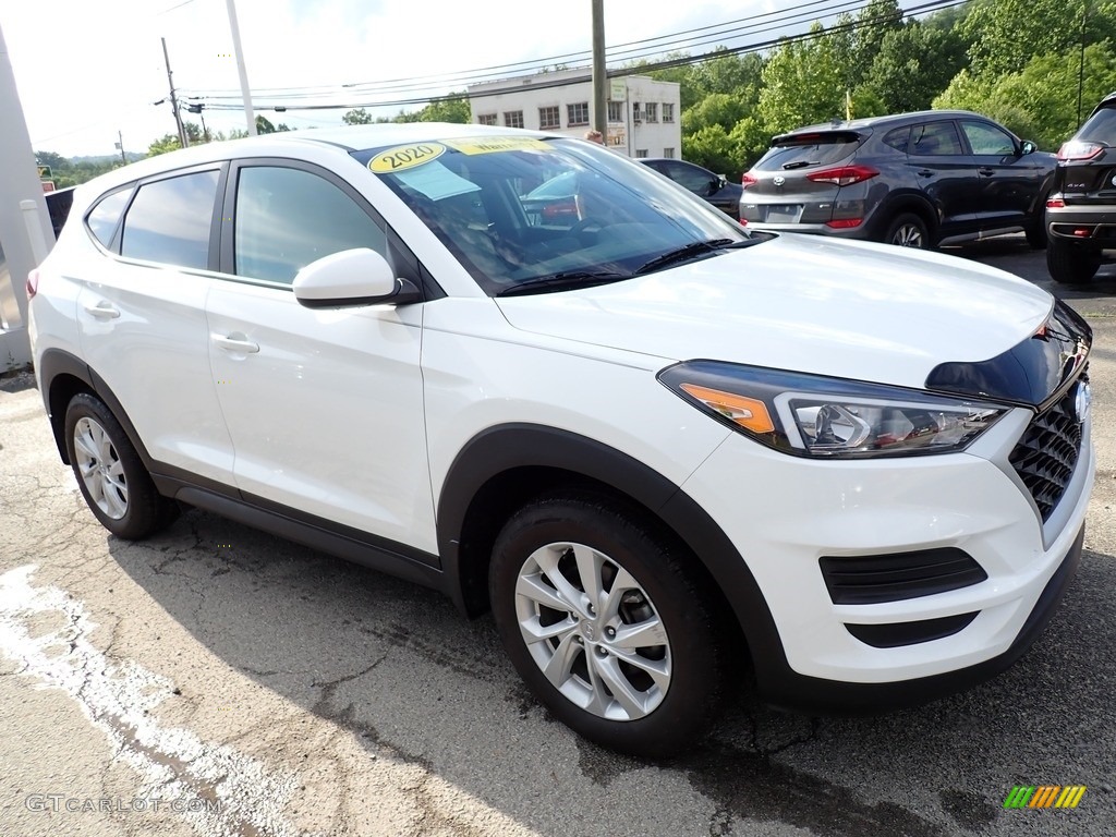 2020 Tucson SE AWD - Winter White / Gray photo #8