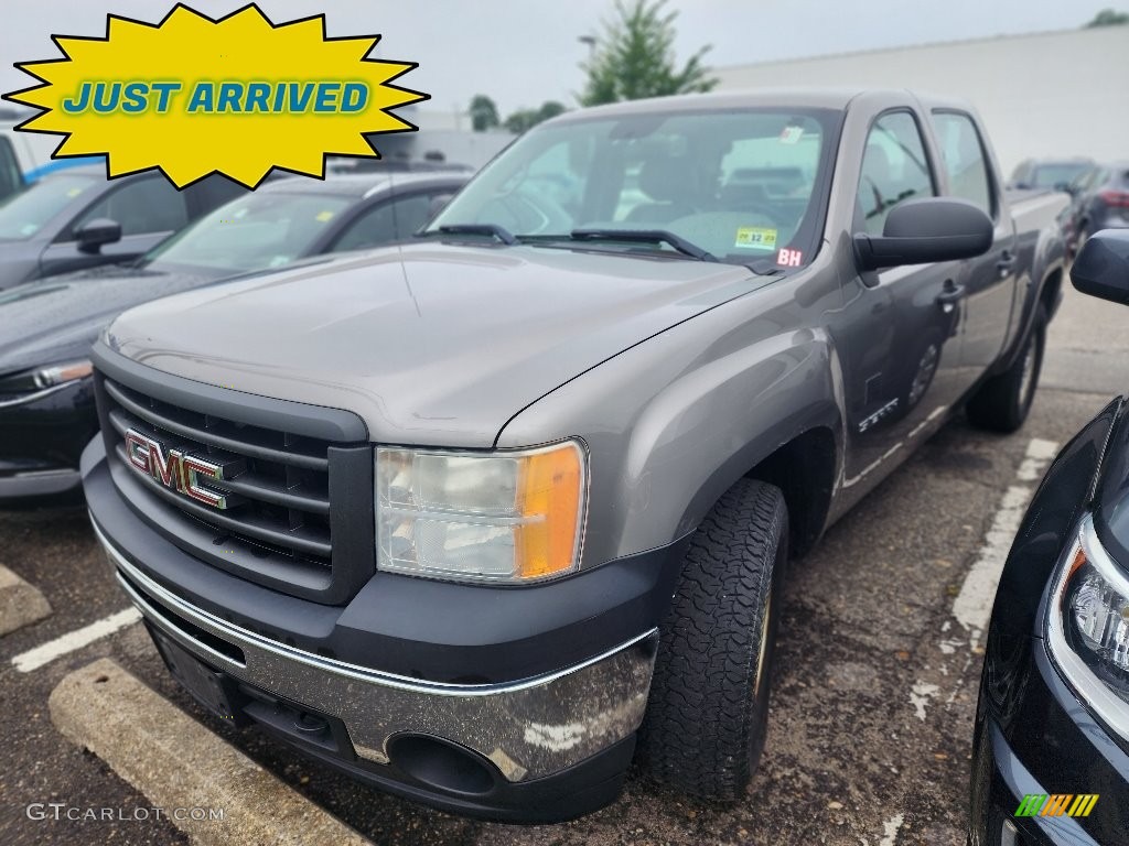 2013 Sierra 1500 Regular Cab 4x4 - Steel Gray Metallic / Dark Titanium photo #1
