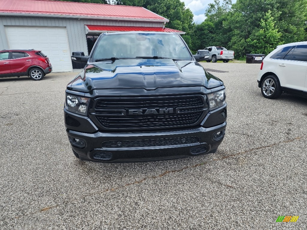 2019 1500 Big Horn Black Crew Cab 4x4 - Diamond Black Crystal Pearl / Black photo #12