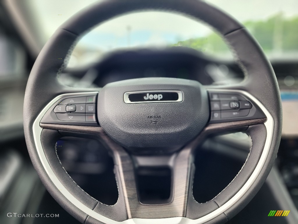2023 Jeep Grand Cherokee 4XE Global Black Steering Wheel Photo #146254914