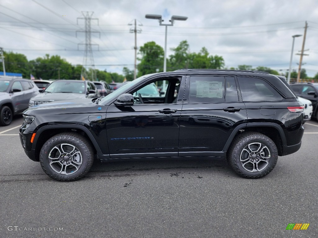 Diamond Black Crystal Pearl 2023 Jeep Grand Cherokee Trailhawk 4XE Exterior Photo #146255040