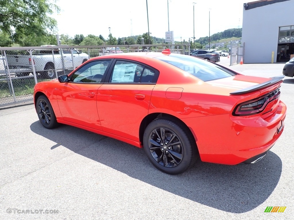 2023 Charger SXT AWD Blacktop - Go Mango / Black photo #3