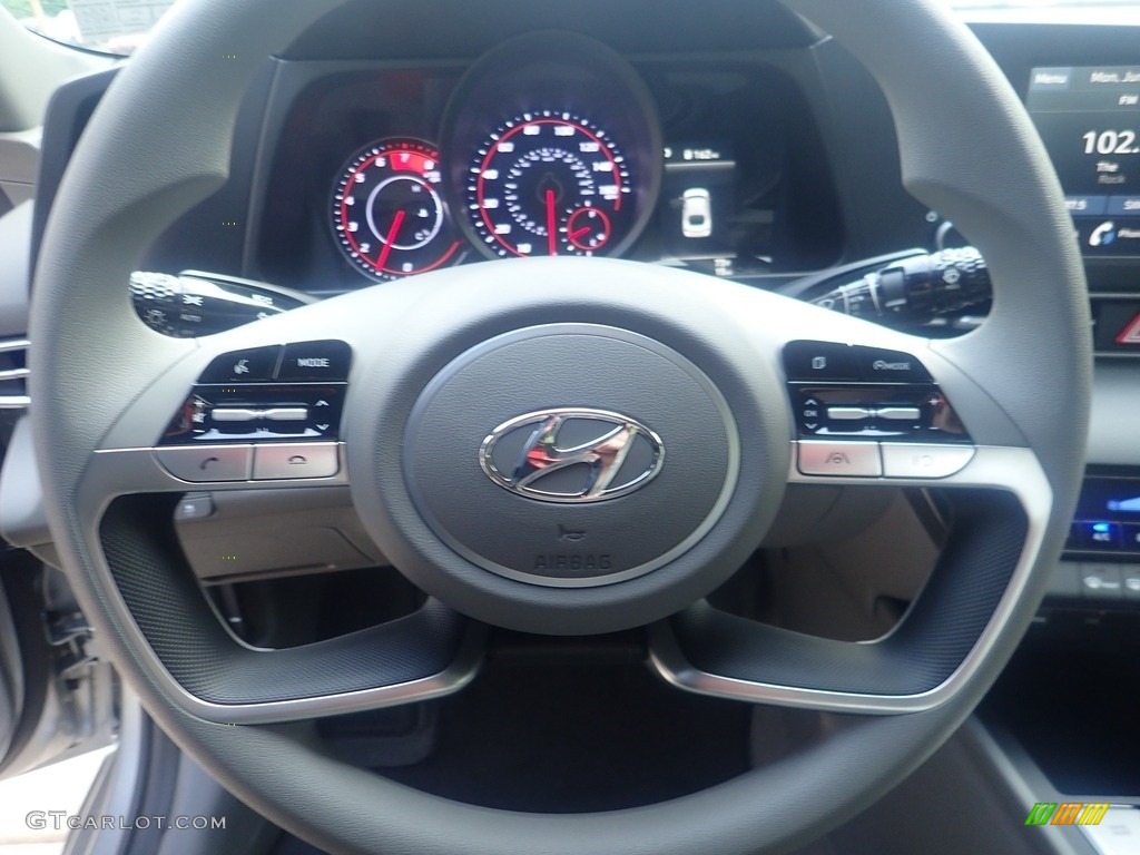 2023 Hyundai Elantra SEL Medium Gray Steering Wheel Photo #146255538