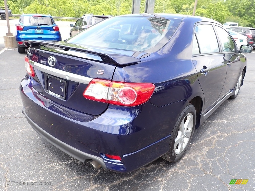 2013 Corolla S - Nautical Blue Metallic / Dark Charcoal photo #6