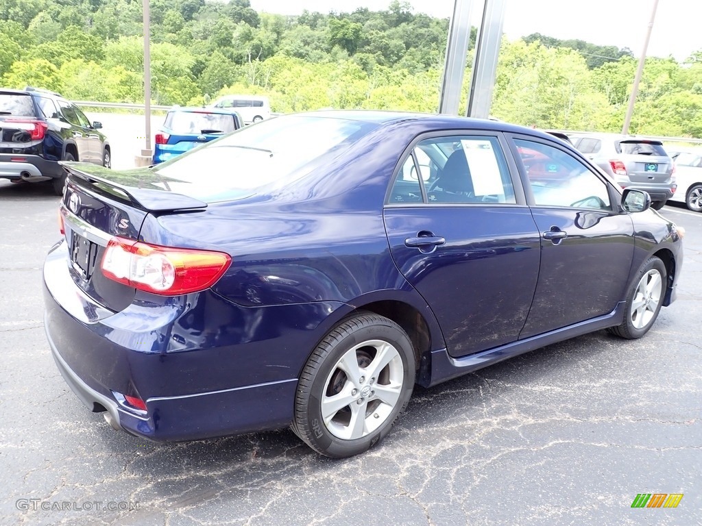 2013 Corolla S - Nautical Blue Metallic / Dark Charcoal photo #7