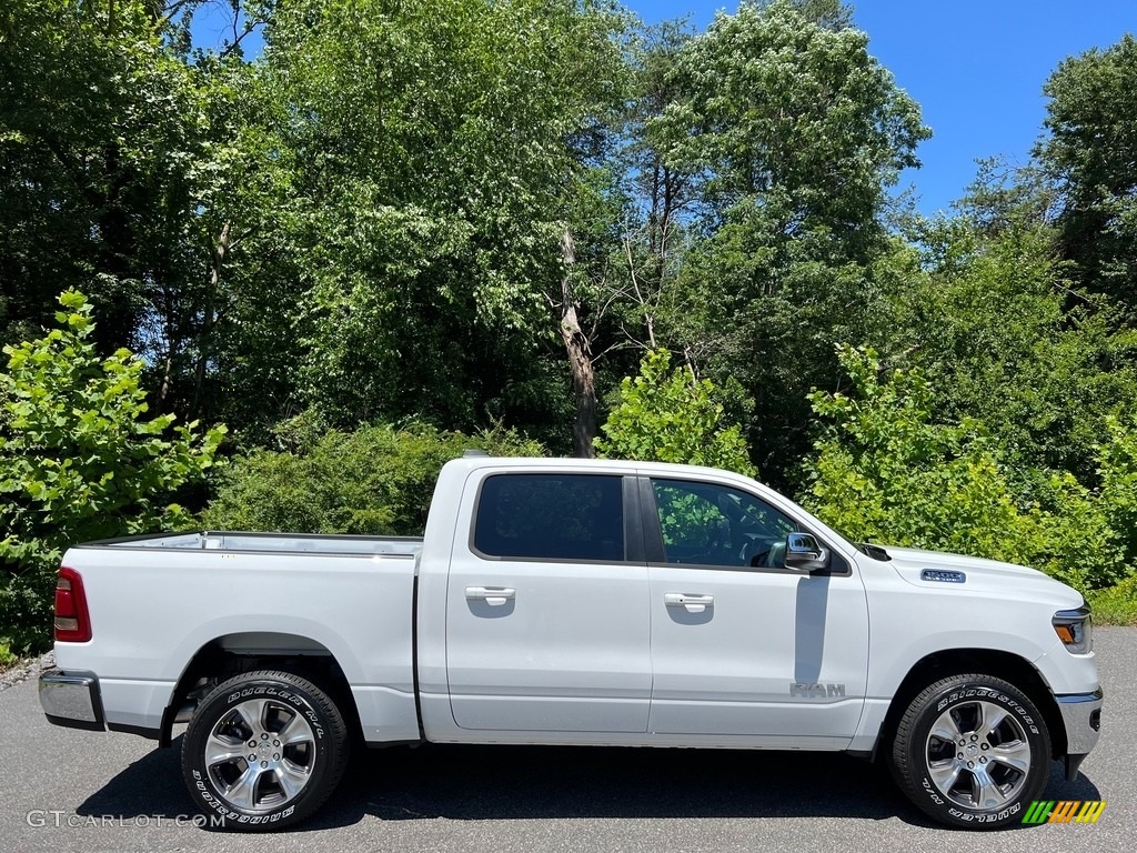 Bright White 2023 Ram 1500 Laramie Crew Cab 4x4 Exterior Photo #146255904