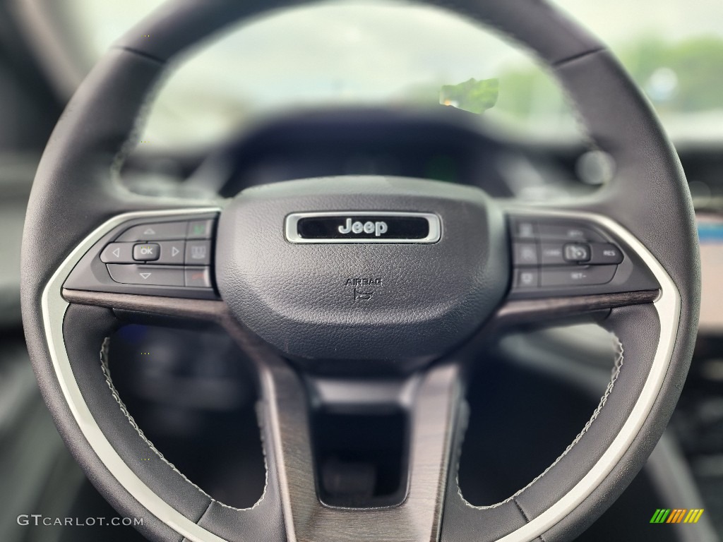 2023 Jeep Grand Cherokee 4XE Global Black Steering Wheel Photo #146256552