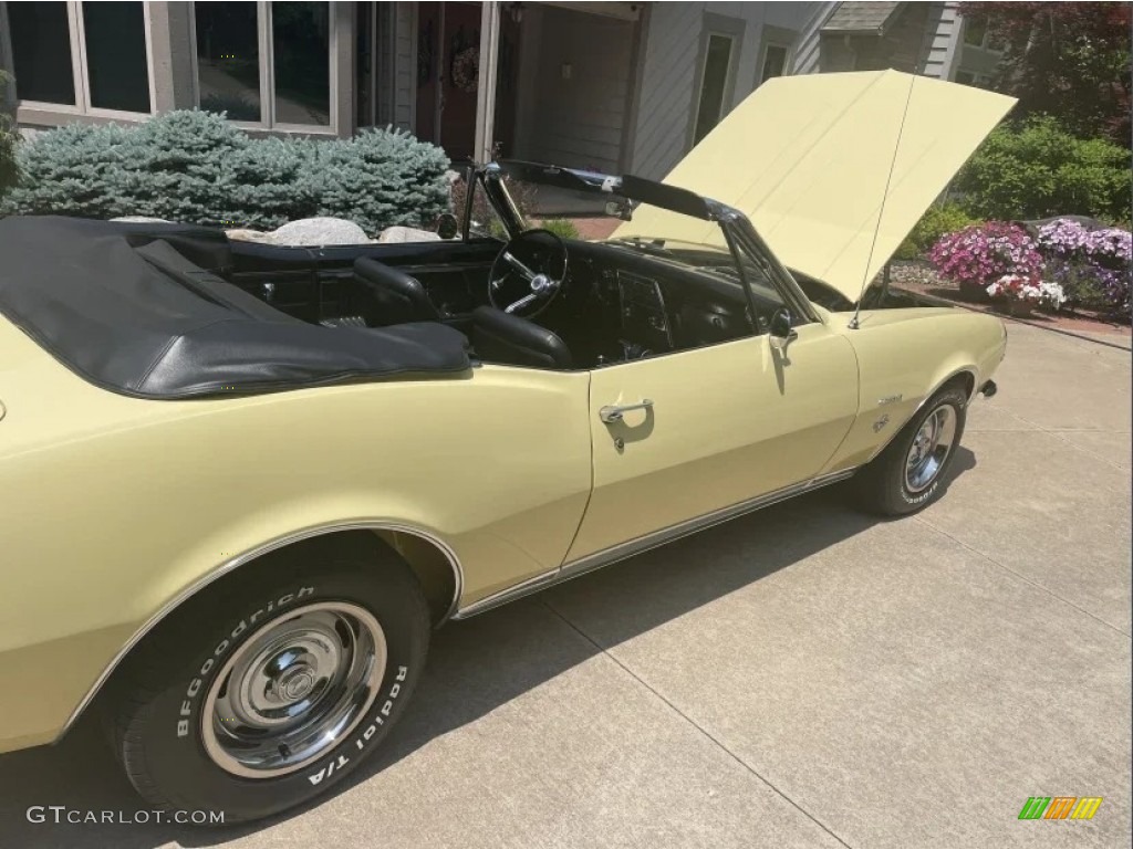 1967 Camaro Rally Sport Convertible - Butternut Yellow / Black photo #2