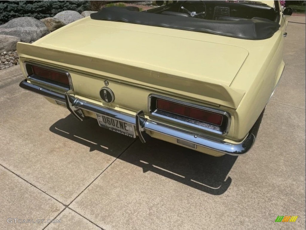 1967 Camaro Rally Sport Convertible - Butternut Yellow / Black photo #8