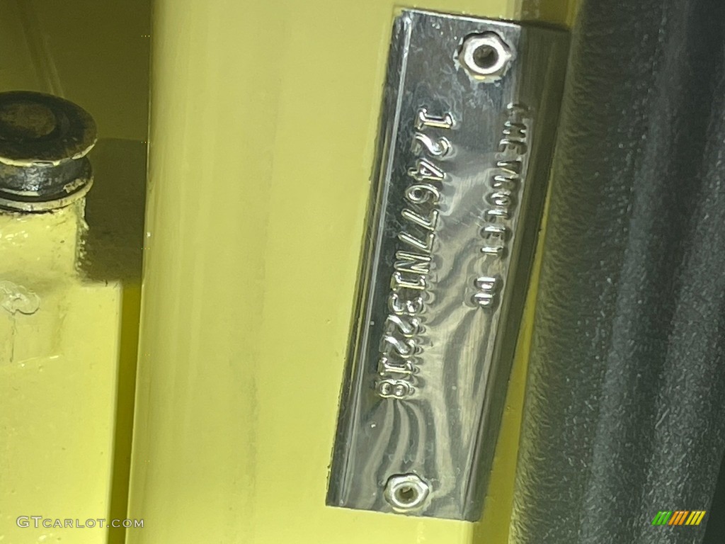 1967 Chevrolet Camaro Rally Sport Convertible Info Tag Photo #146258460