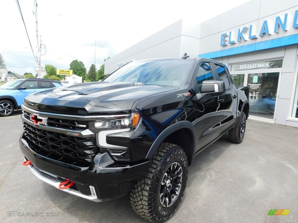 2023 Silverado 1500 ZR2 Crew Cab 4x4 - Black / Jet Black/Graystone photo #2