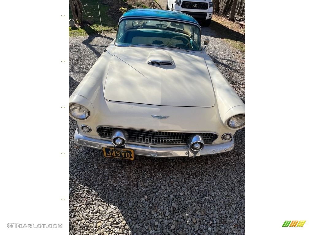 Colonial White 1956 Ford Thunderbird Roadster Exterior Photo #146258523