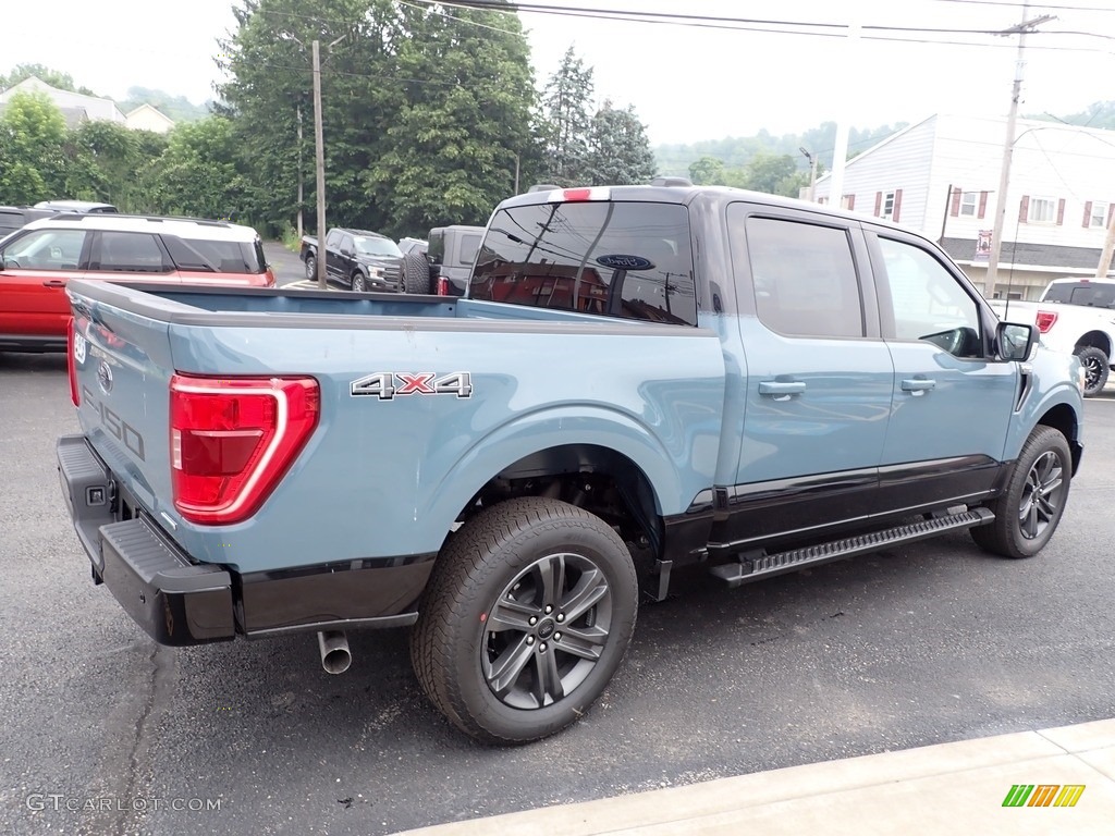 Area 51 Blue 2023 Ford F150 XLT SuperCrew 4x4 Heritage Edition Exterior Photo 146258532