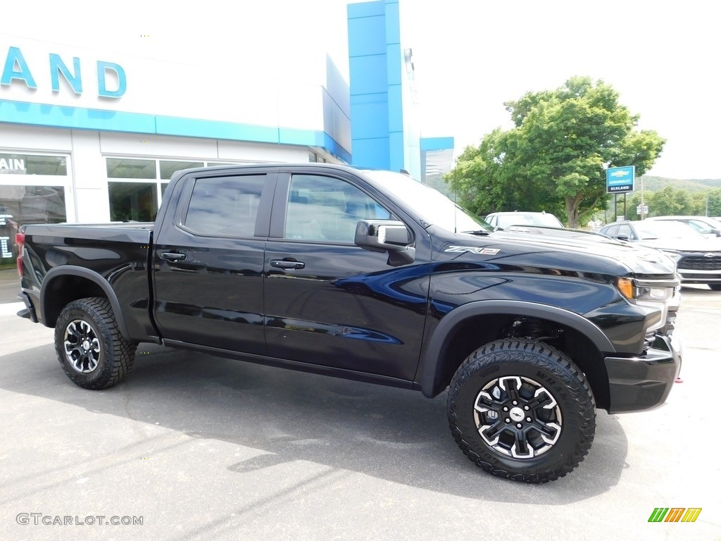 2023 Silverado 1500 ZR2 Crew Cab 4x4 - Black / Jet Black/Graystone photo #7