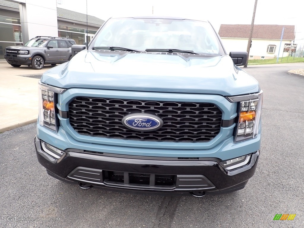 Area 51 Blue 2023 Ford F150 XLT SuperCrew 4x4 Heritage Edition Exterior Photo #146258580