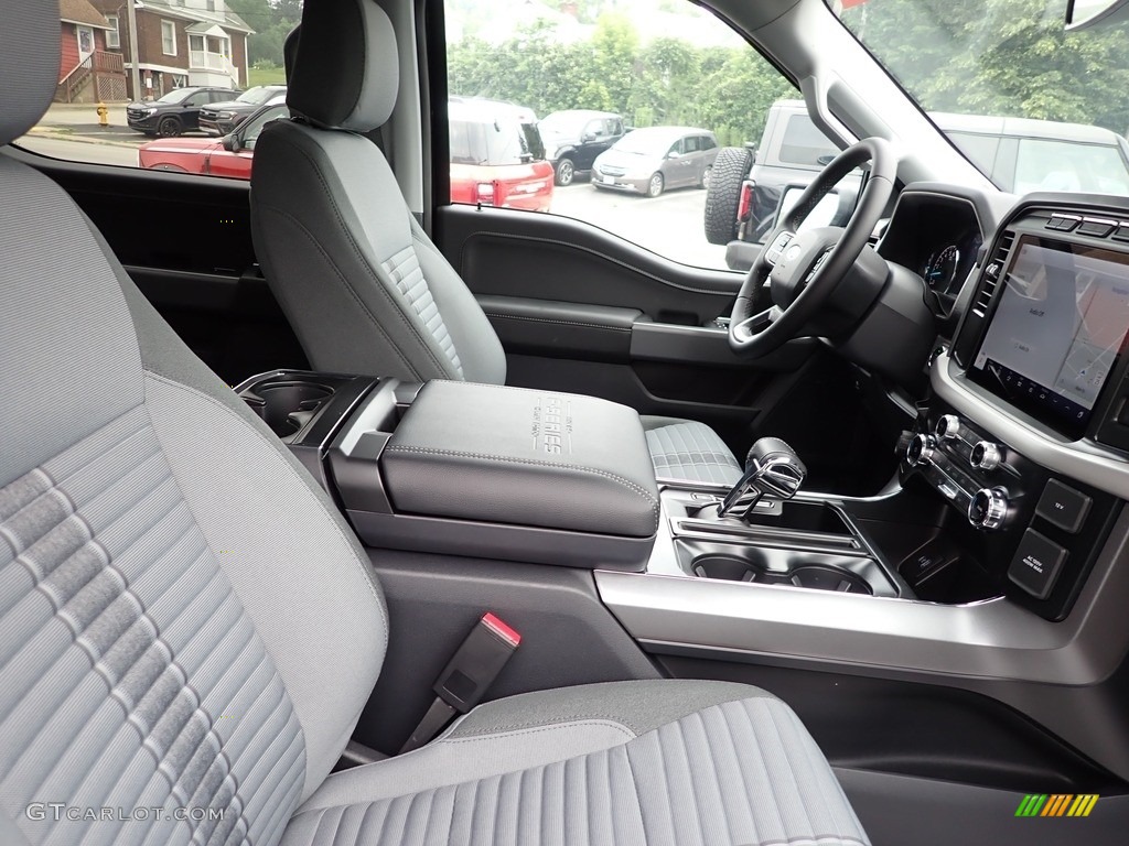 Black Interior 2023 Ford F150 XLT SuperCrew 4x4 Heritage Edition Photo #146258595