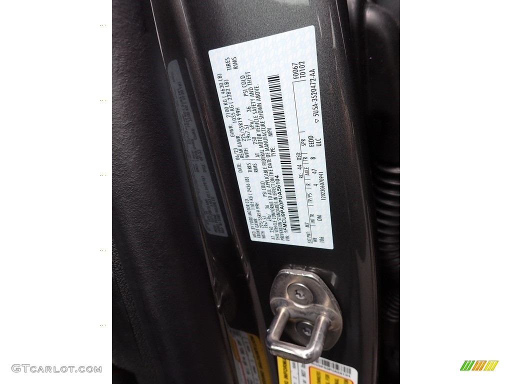 2023 Escape Color Code M7 for Carbonized Gray Metallic Photo #146259528