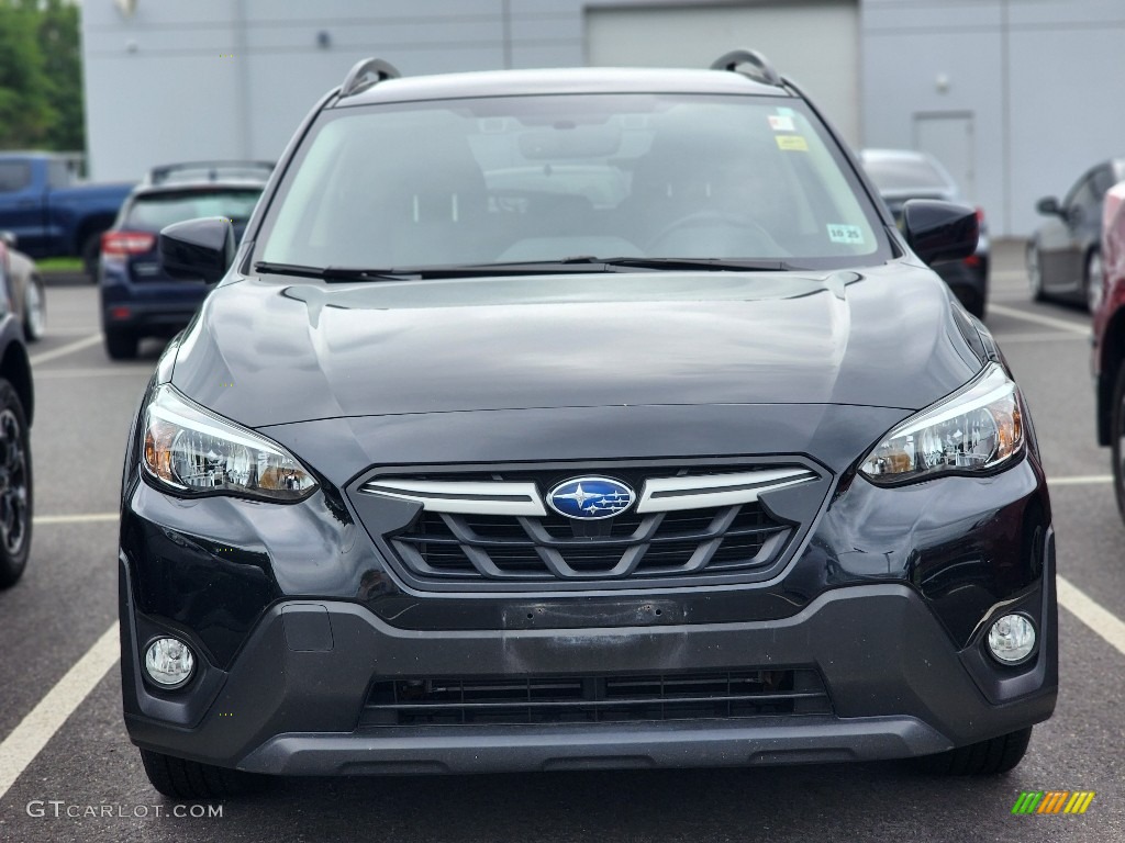 2021 Crosstrek Premium - Crystal Black Silica / Black photo #2