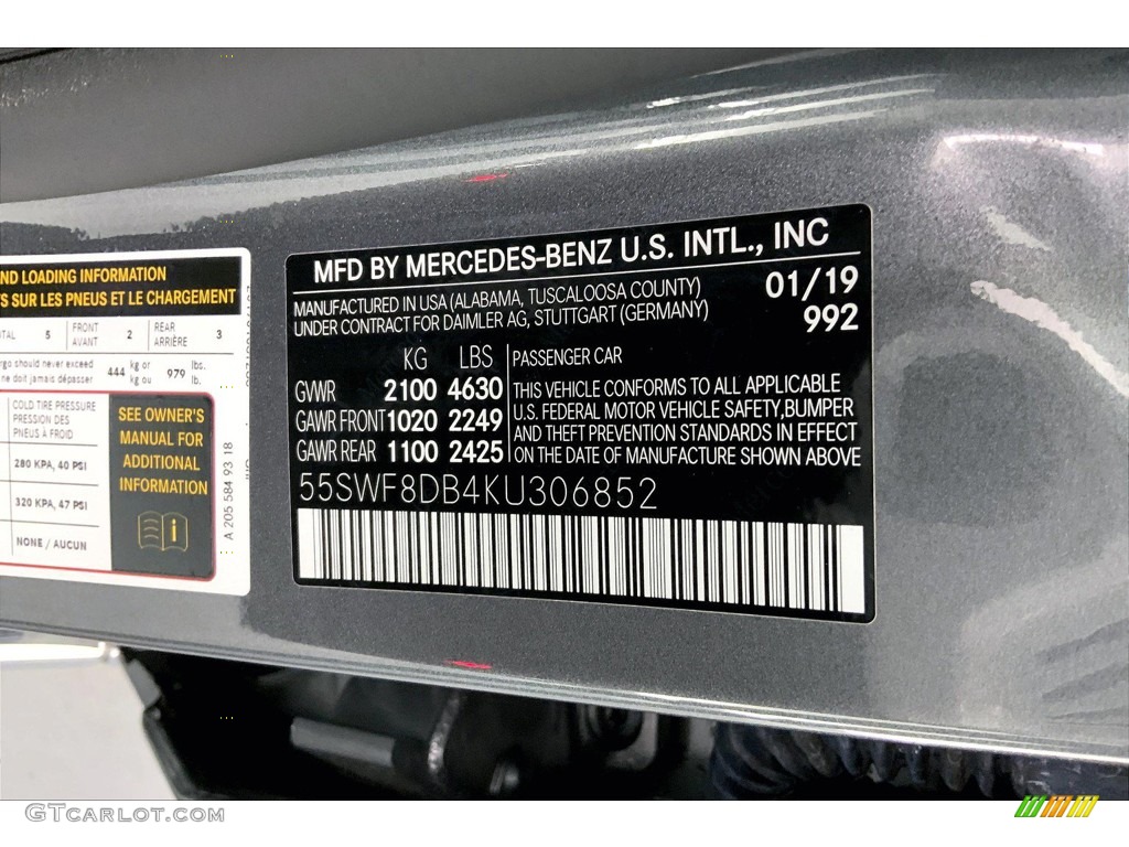 2019 C 300 Sedan - Selenite Grey Metallic / Black photo #33