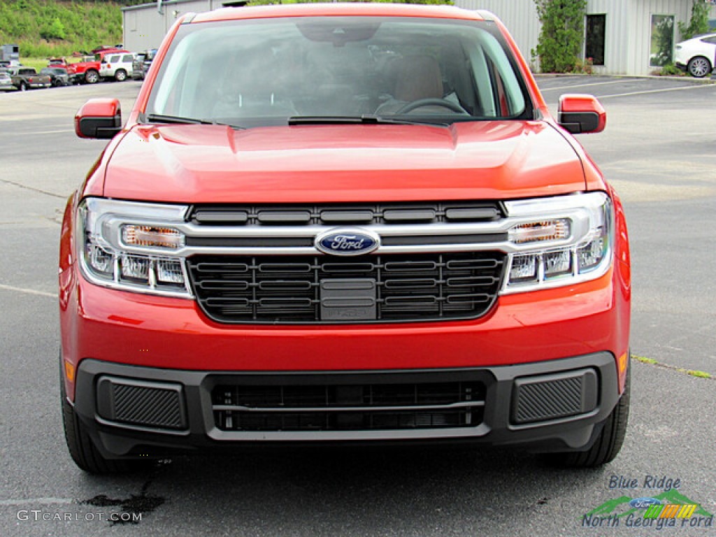 2023 Maverick Lariat - Hot Pepper Red Metallic / Desert Brown photo #8