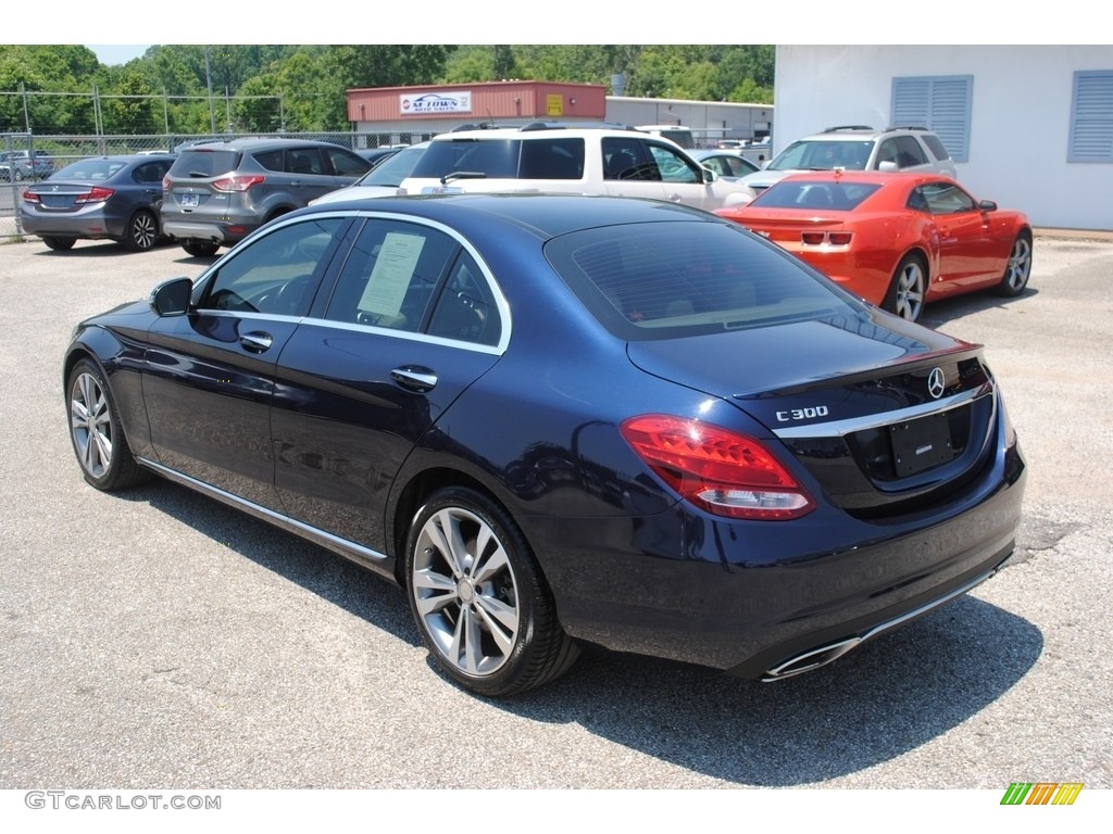 2016 C 300 Sedan - Lunar Blue Metallic / Silk Beige/Black photo #3