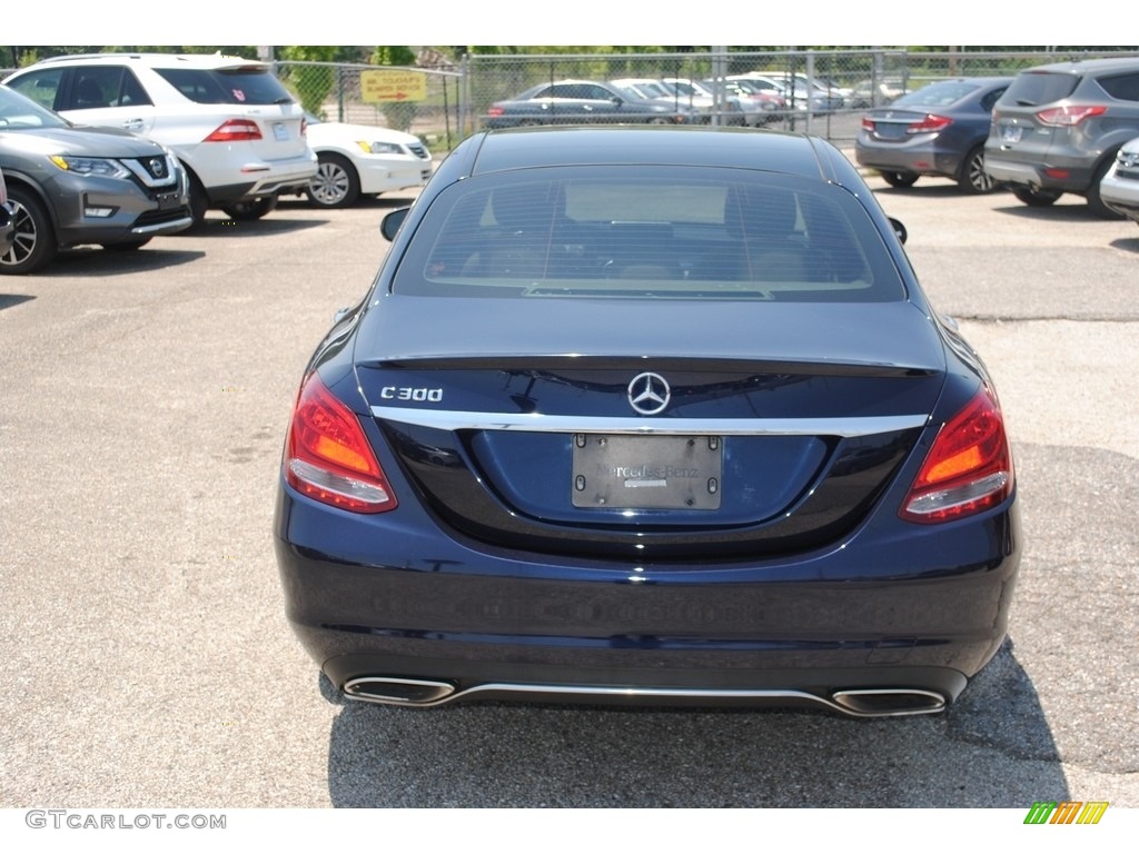 2016 C 300 Sedan - Lunar Blue Metallic / Silk Beige/Black photo #4