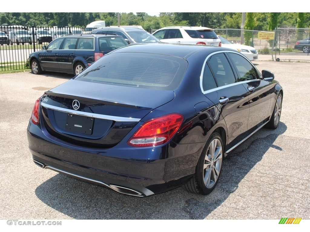 2016 C 300 Sedan - Lunar Blue Metallic / Silk Beige/Black photo #5
