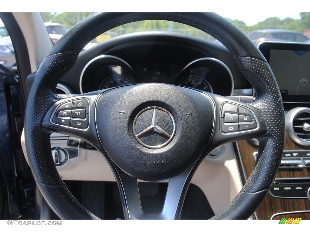 2016 C 300 Sedan - Lunar Blue Metallic / Silk Beige/Black photo #12