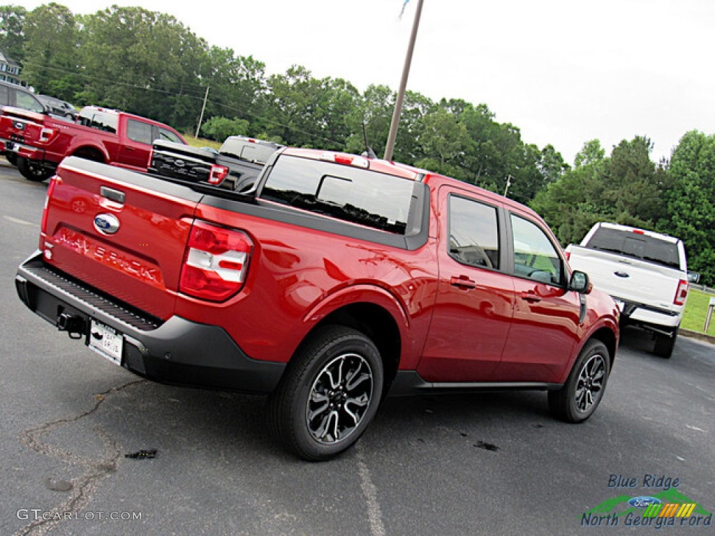 2023 Maverick Lariat - Hot Pepper Red Metallic / Desert Brown photo #27