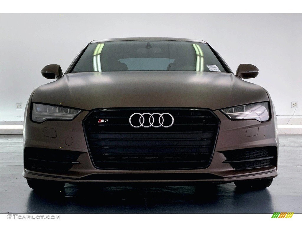 Custom Matte Bronze Wrap 2017 Audi S7 Premium Plus quattro Exterior Photo #146260753