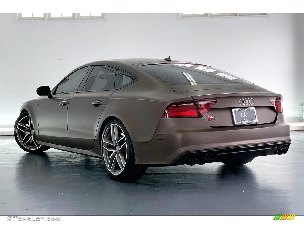 Custom Matte Bronze Wrap 2017 Audi S7 Premium Plus quattro Exterior Photo #146260830