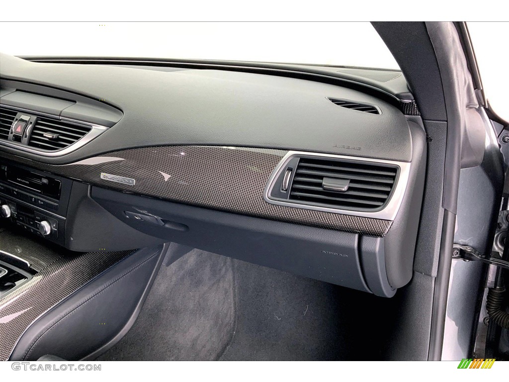 2017 Audi S7 Premium Plus quattro Black Dashboard Photo #146260884