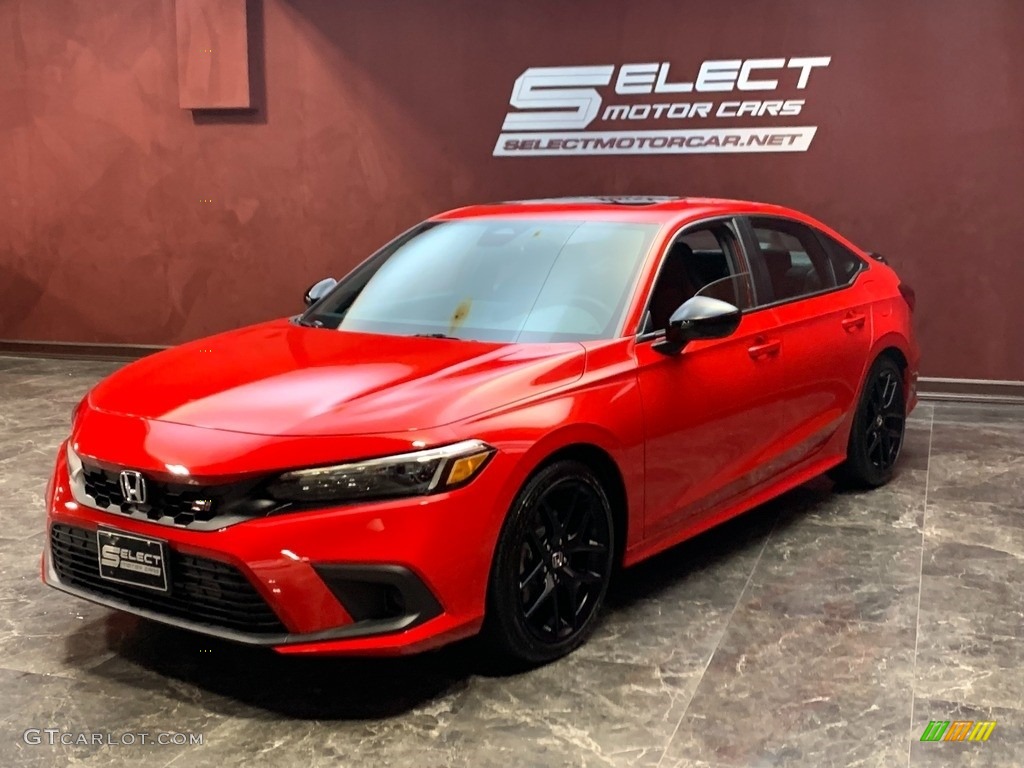2023 Civic Si Sedan - Rallye Red / Black/Red photo #5