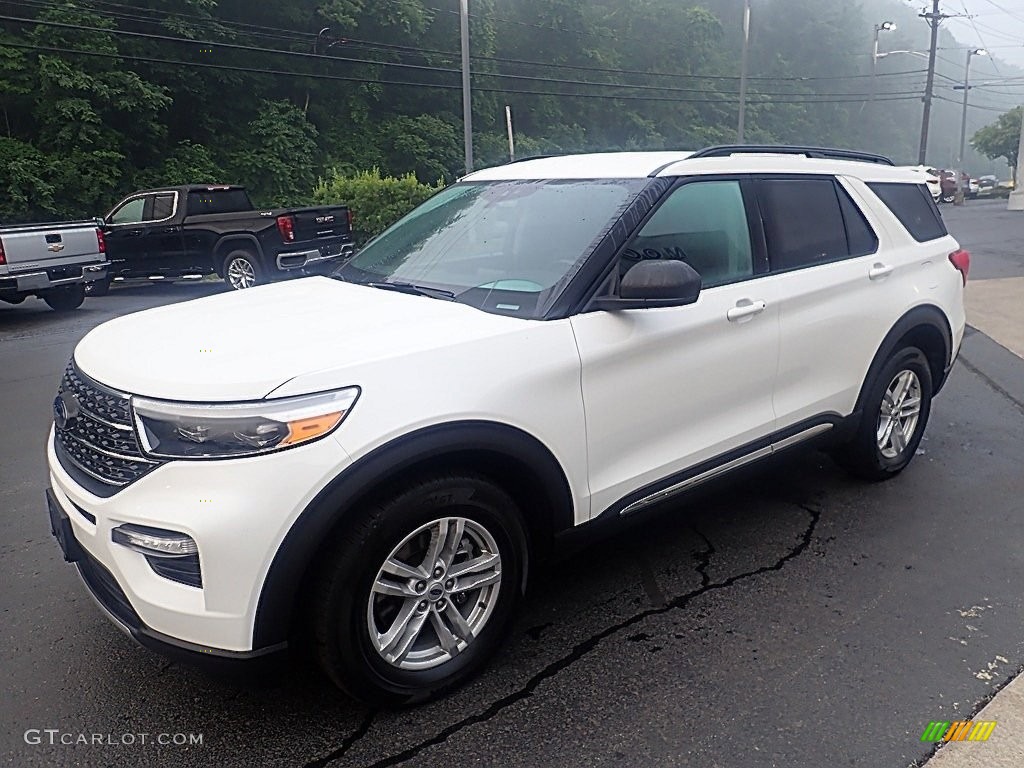 Star White Metallic Tri-Coat 2020 Ford Explorer XLT 4WD Exterior Photo #146261769