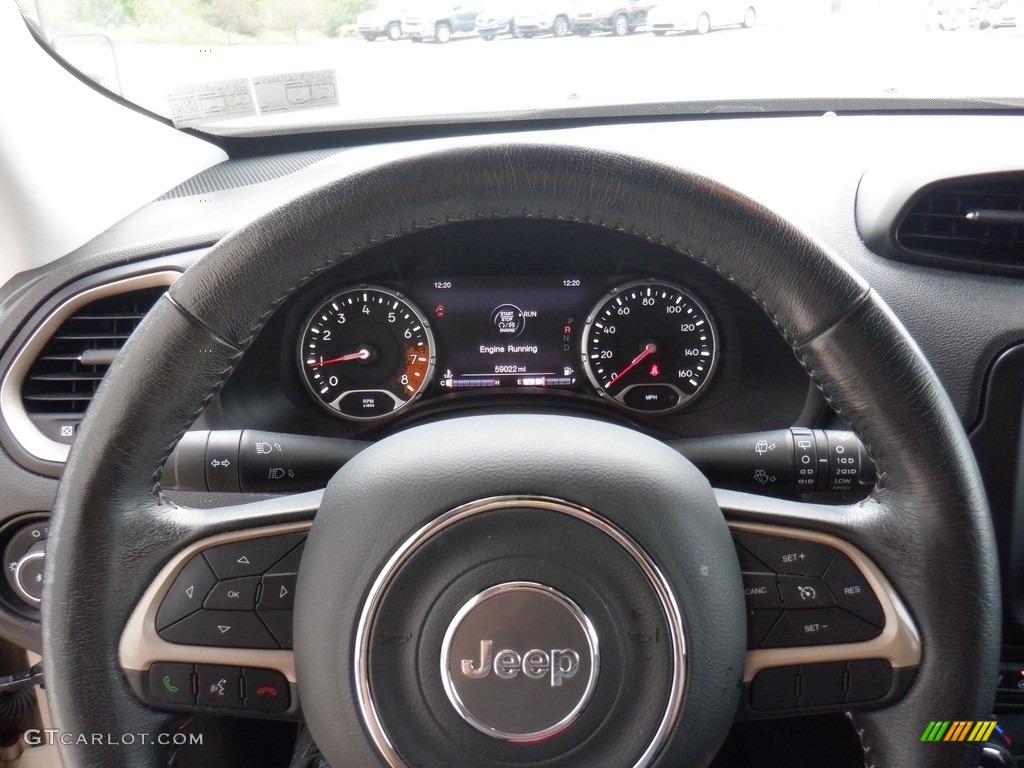 2017 Jeep Renegade Deserthawk 4x4 Black Steering Wheel Photo #146262307
