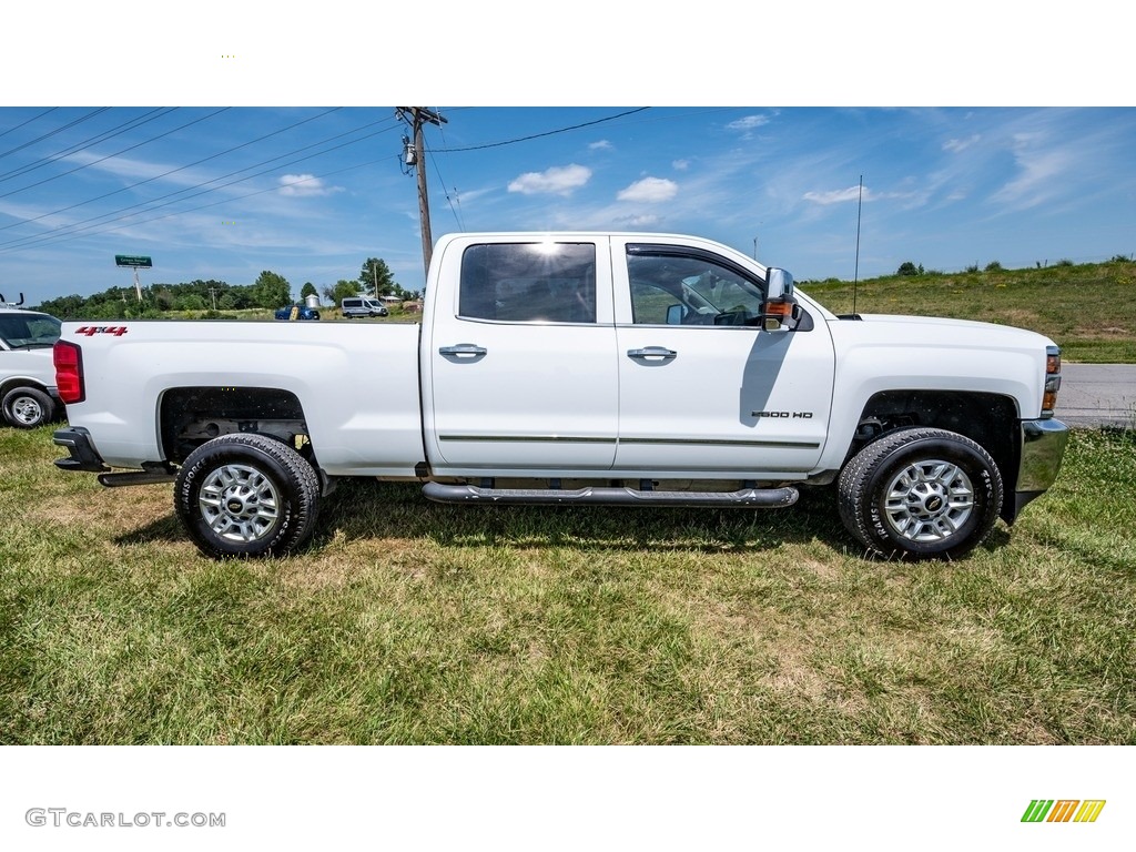 Summit White 2018 Chevrolet Silverado 2500HD LTZ Crew Cab 4x4 Exterior Photo #146263065