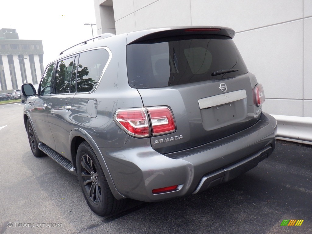 2019 Armada Platinum 4x4 - Gun Metallic / Charcoal photo #9