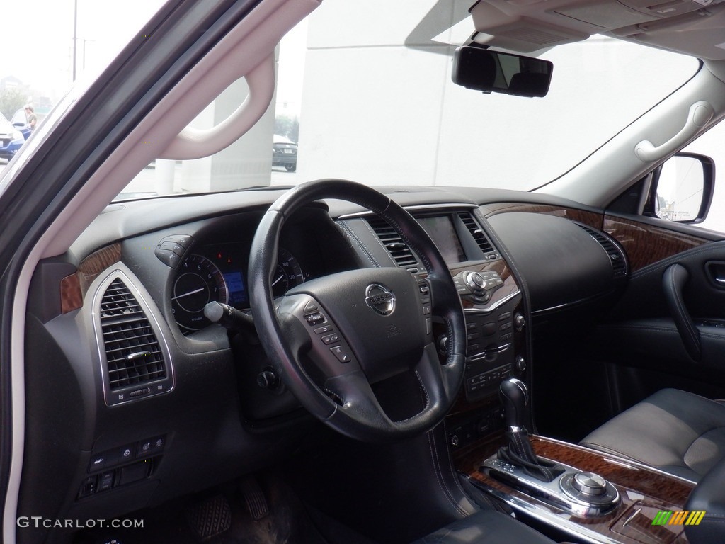 2019 Armada Platinum 4x4 - Gun Metallic / Charcoal photo #14