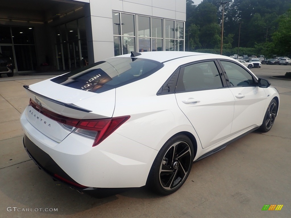 2023 Elantra N-Line - Lunar White / Black photo #2