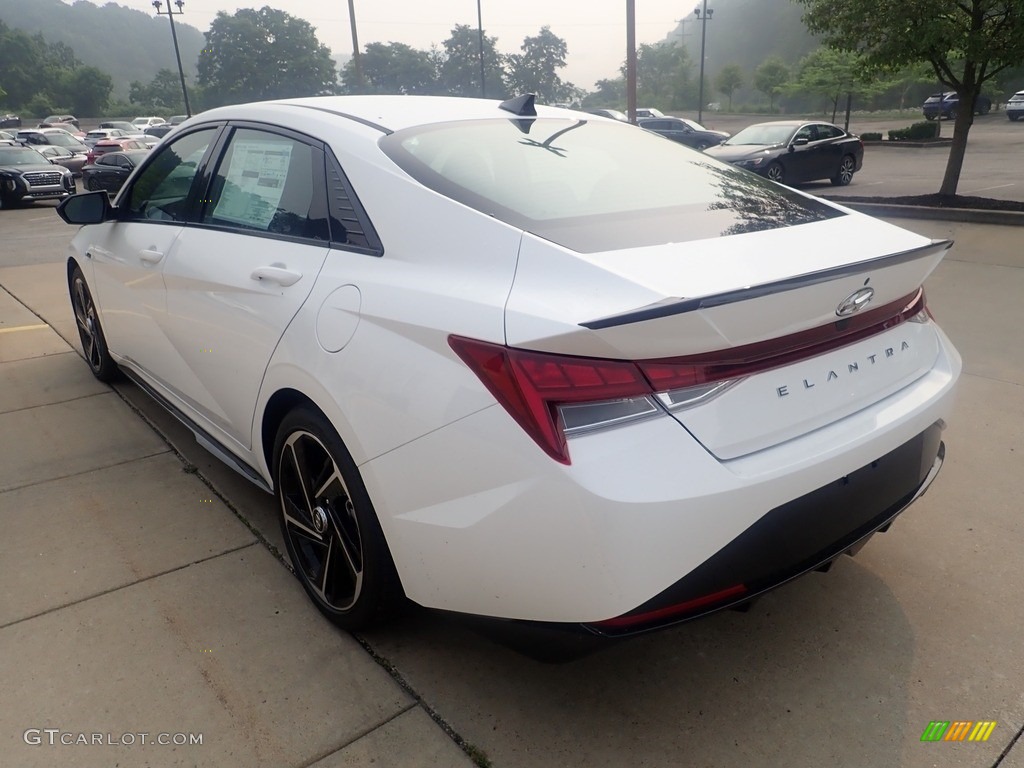 2023 Elantra N-Line - Lunar White / Black photo #5