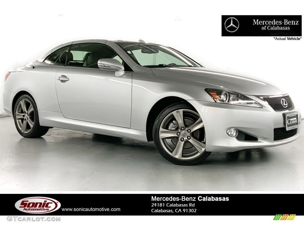 2013 IS 250 C Convertible - Tungsten Pearl / Black photo #2