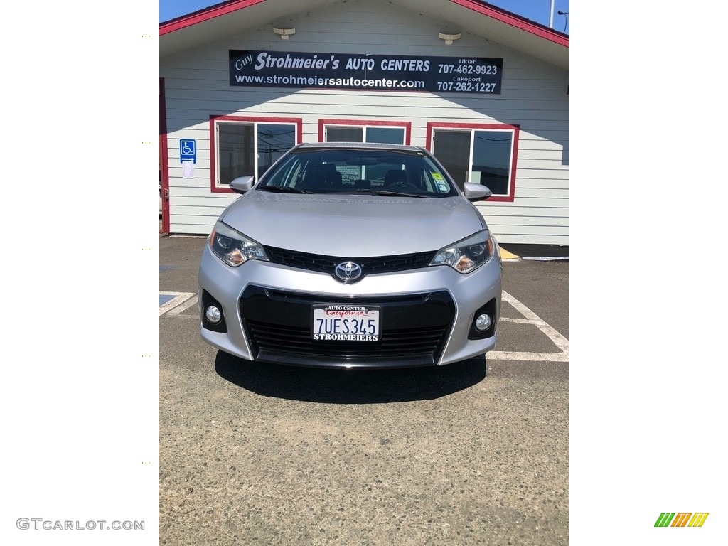 2014 Corolla S - Classic Silver Metallic / Black photo #2