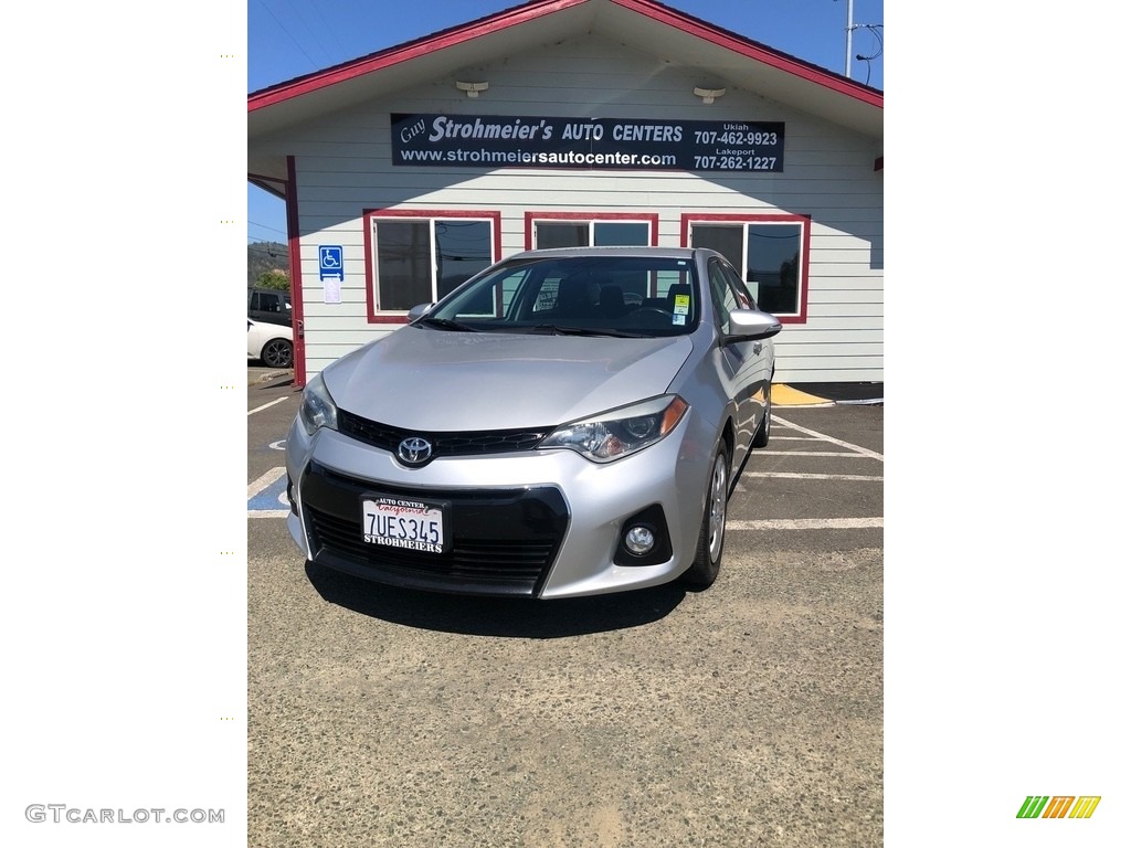 2014 Corolla S - Classic Silver Metallic / Black photo #3