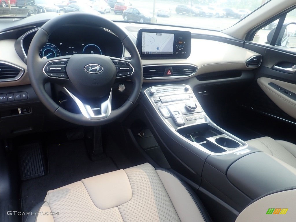 Beige/Black Interior 2023 Hyundai Santa Fe Hybrid SEL Premium AWD Photo #146266088