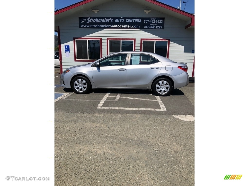 2014 Corolla S - Classic Silver Metallic / Black photo #8