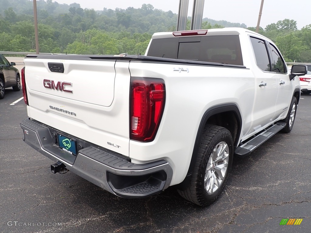 2021 Sierra 1500 SLT Crew Cab 4WD - White Frost Tricoat / Jet Black photo #6
